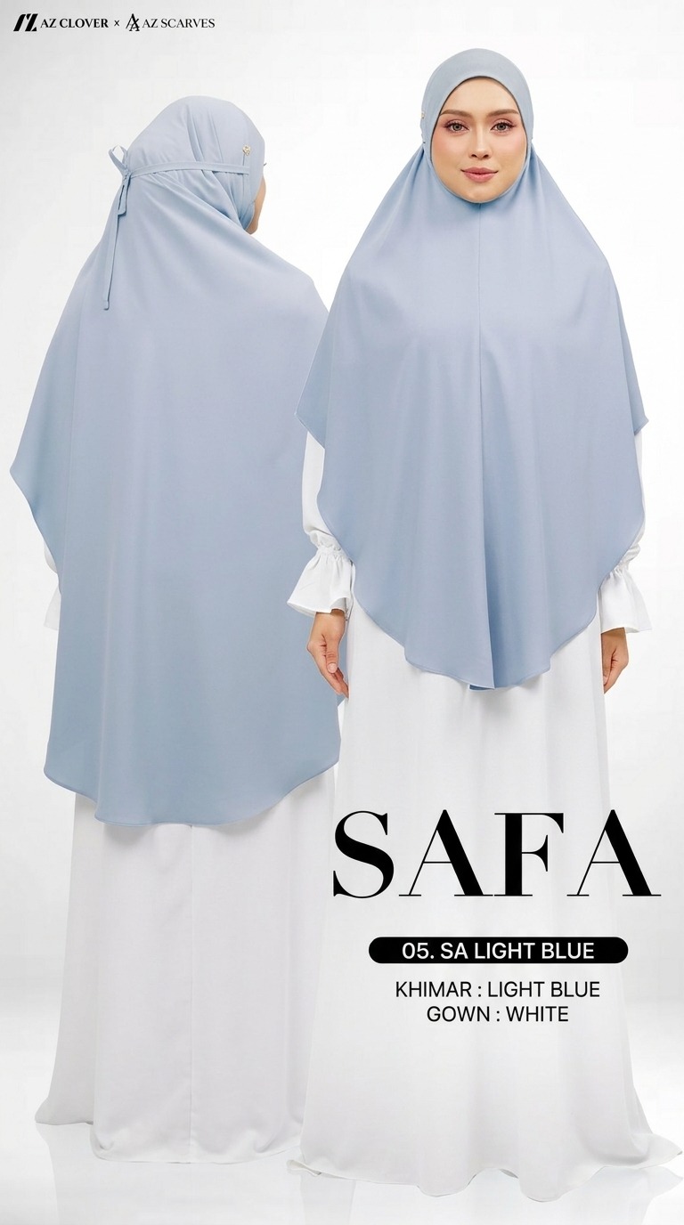 JILBAB 05 SA LIGHT BLUE
