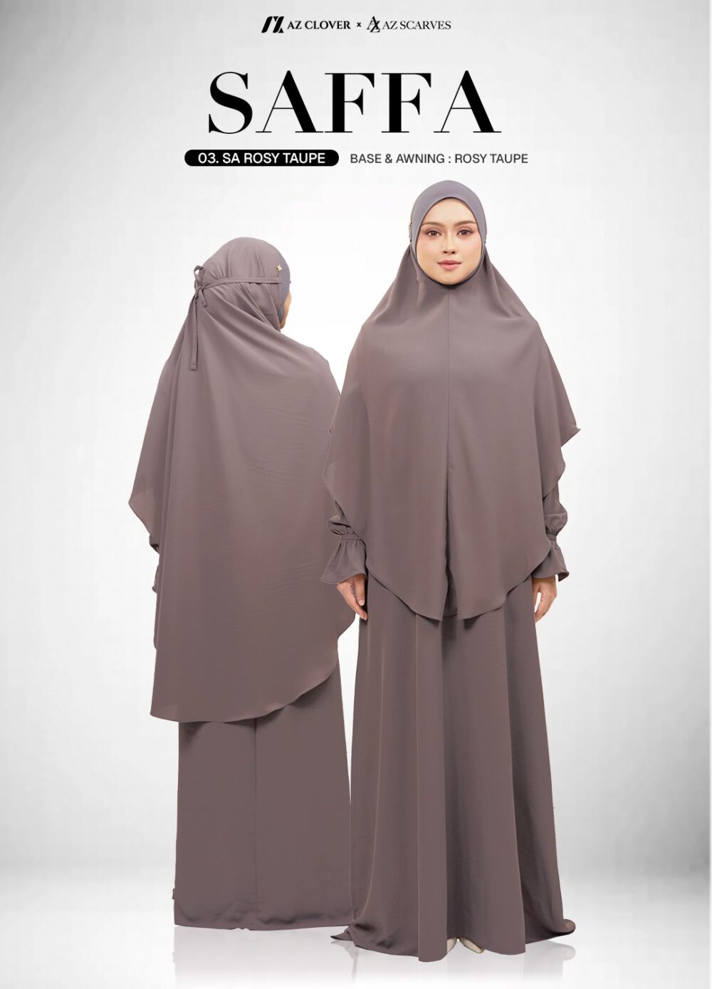 JUBAH 03 SA ROSY TAUPE – SAIZ 1
