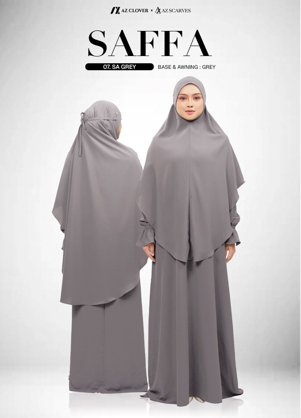 JUBAH 07 SA GREY – SAIZ 1