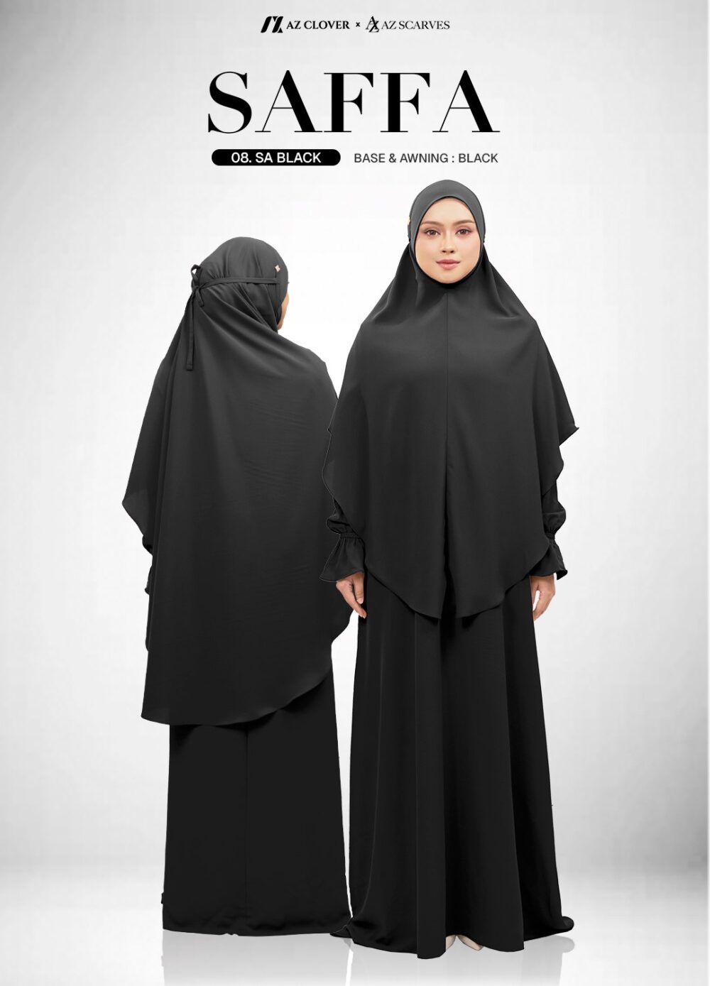 JUBAH 08 SA BLACK – SAIZ 1
